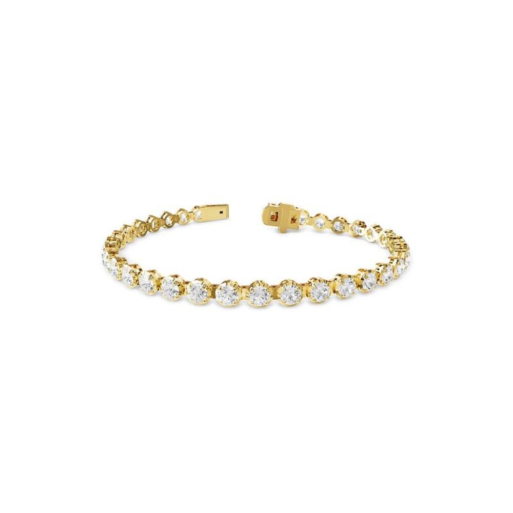 18K Vermeil 5.84 Ct. Tw. Lab-Grown Diamond Tennis Bracelet